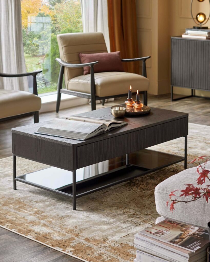 Dusk England Toronto Dark Ash Coffee Table Front