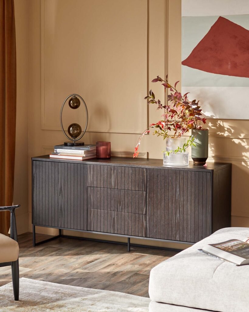 Toronto Dark Ash Sideboard – Dusk Front