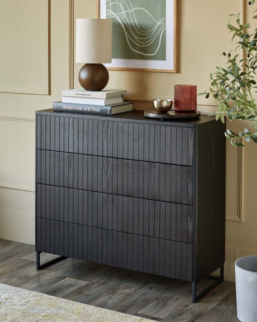 Dusk Toronto dark ash chest of drawers Front