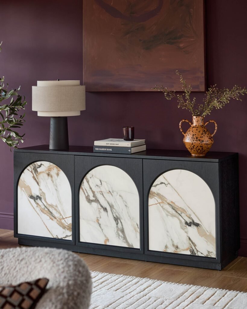 Archie natural Dusk ceramic large sideboard Front