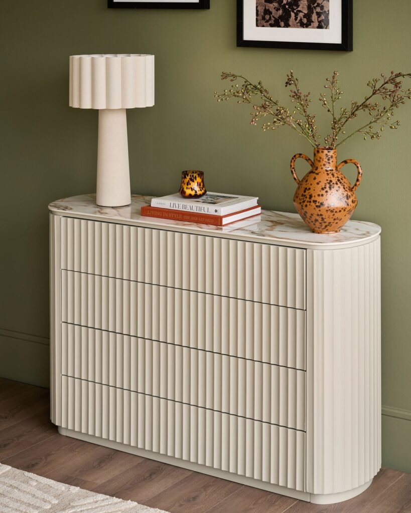 Austin natural ceramic chest of drawers – Dusk Front