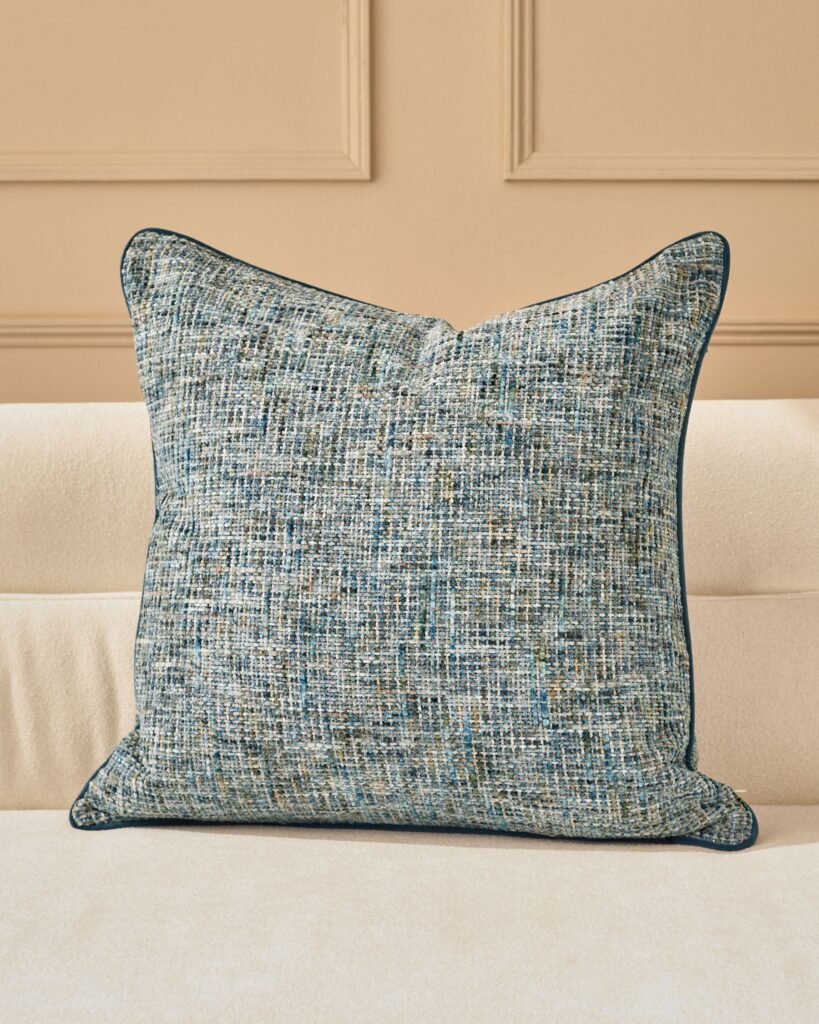 Callie blue Dusk Scotland large cushion Front