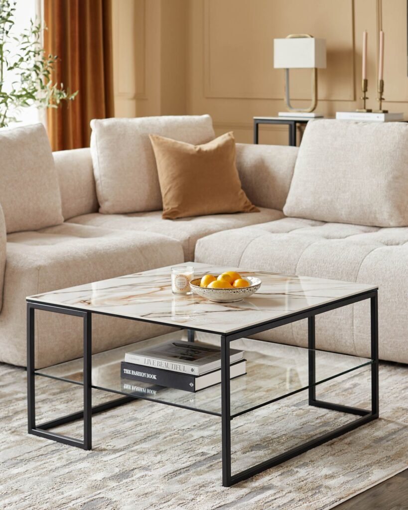 Dusk England Georgia natural ceramic coffee table Front