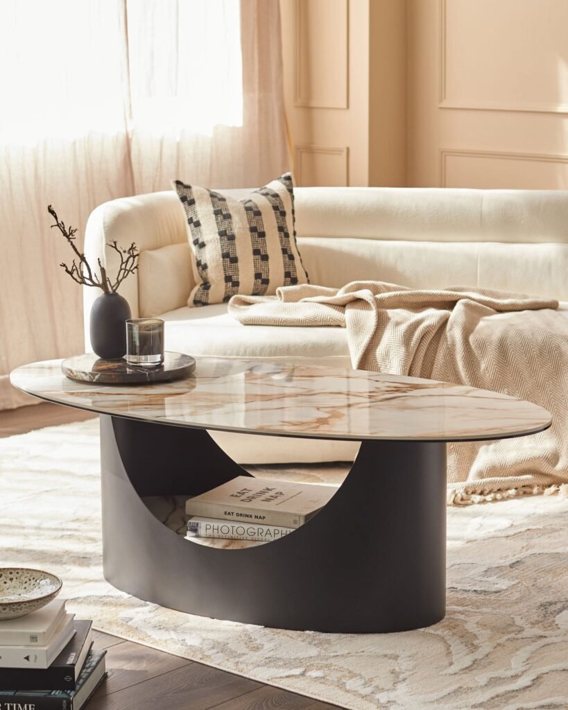 Dusk Scotland Giotto natural ceramic coffee table Front
