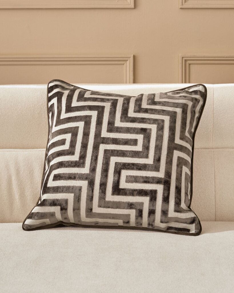 Imani chocolate Dusk medium cushion Front