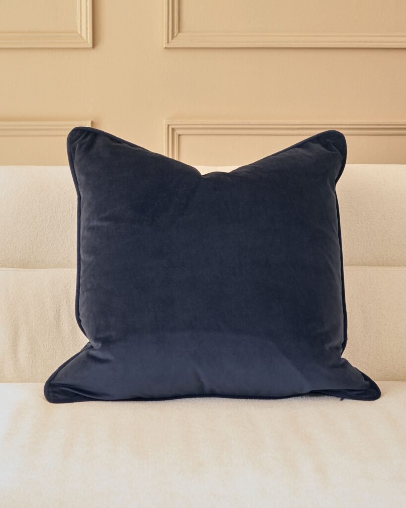 Luca navy large cushion – Dusk Scotland Front