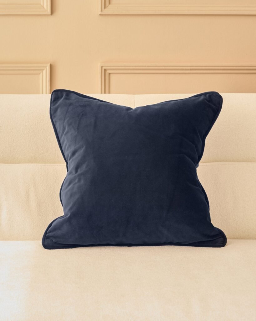 Luca navy Dusk Scotland medium cushion Front