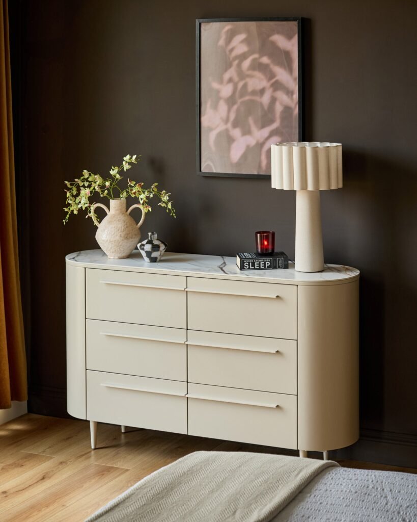 Manhattan natural ceramic Dusk Scotland chest of drawers Front
