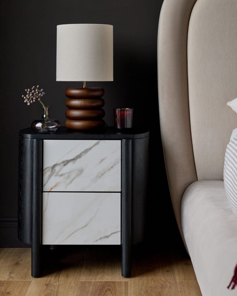 Dusk Scotland Orlan natural ceramic bedside table Front
