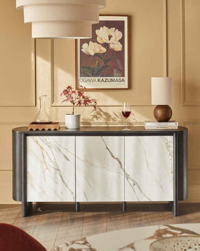 Orlan natural ceramic sideboard – Dusk Scotland Front