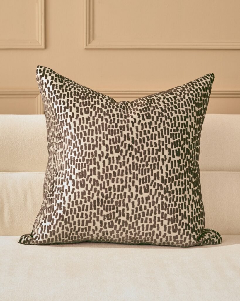 Dusk Scotland Payton chocolate large cushion Front