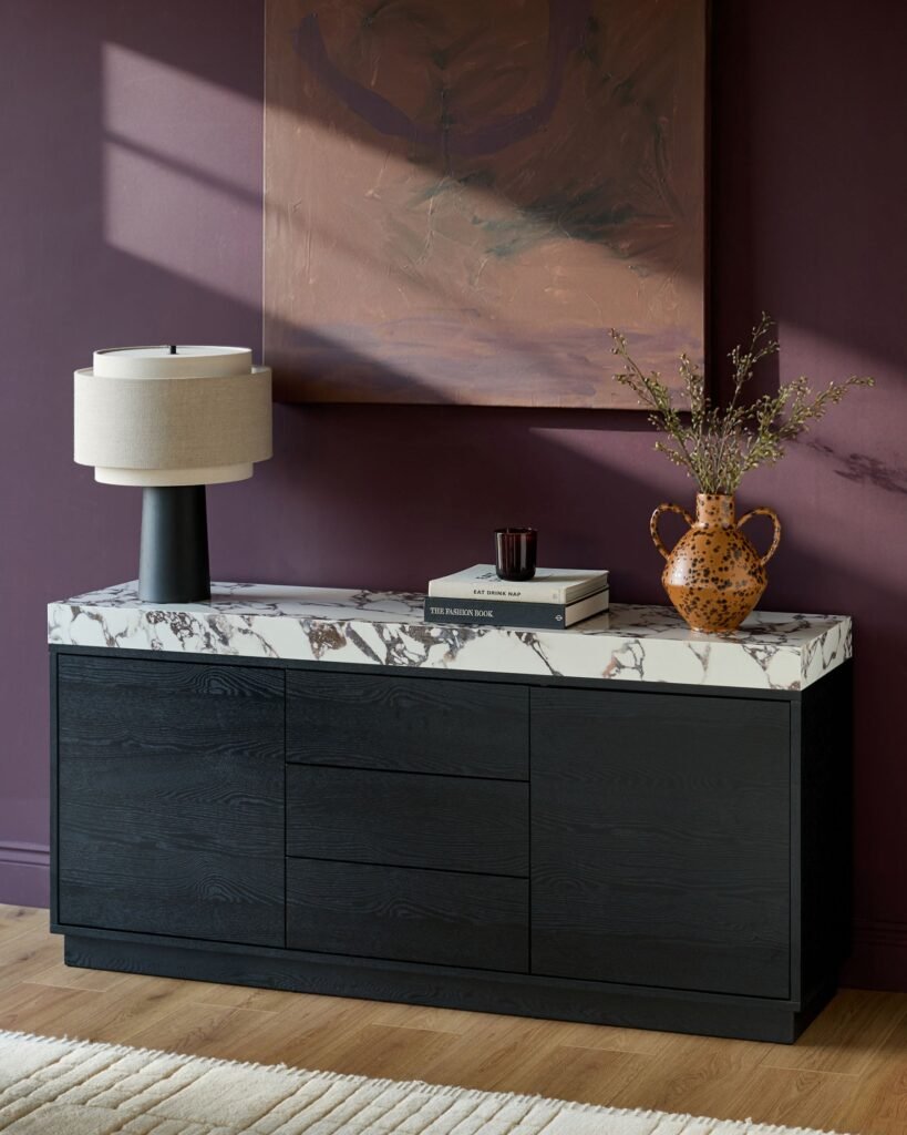 Russo white calacatta sideboard – Dusk Scotland Front