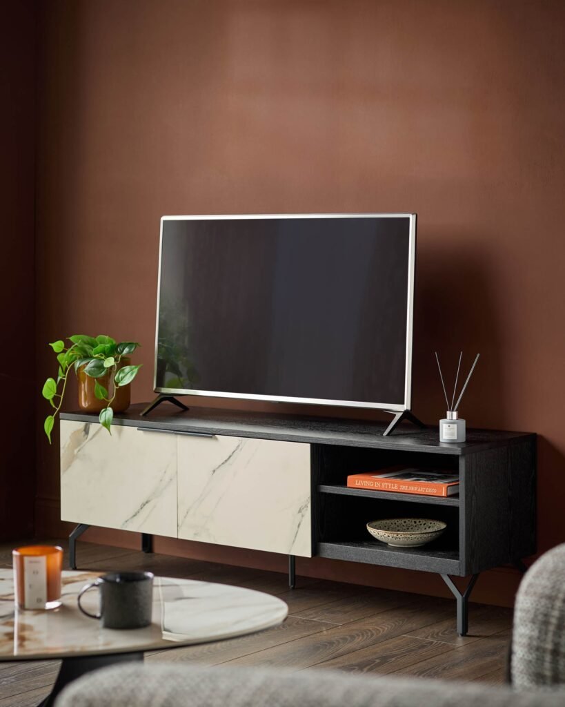 Winslow natural Dusk England ceramic TV unit Front