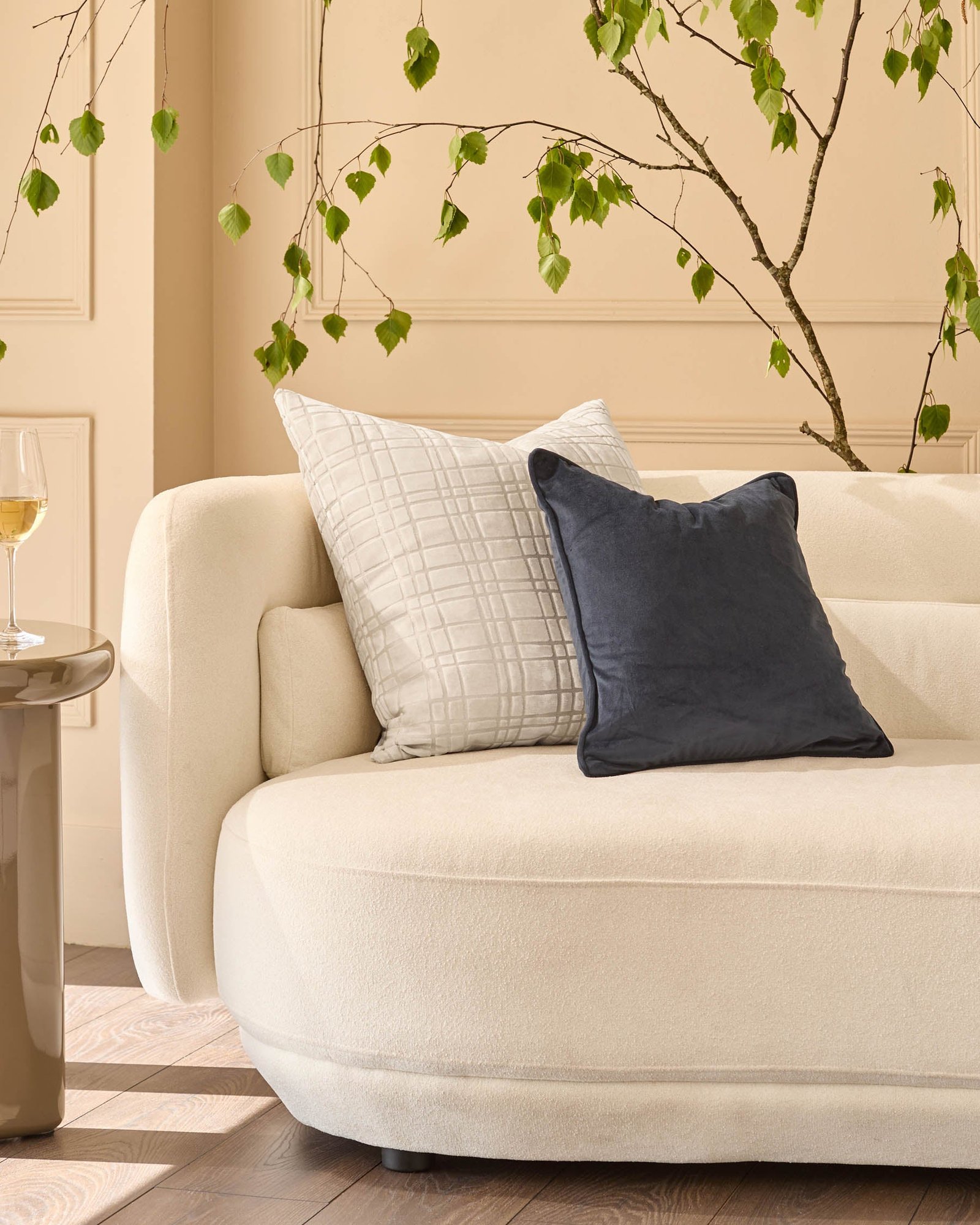Arabella ivory large cushion – Dusk Back
