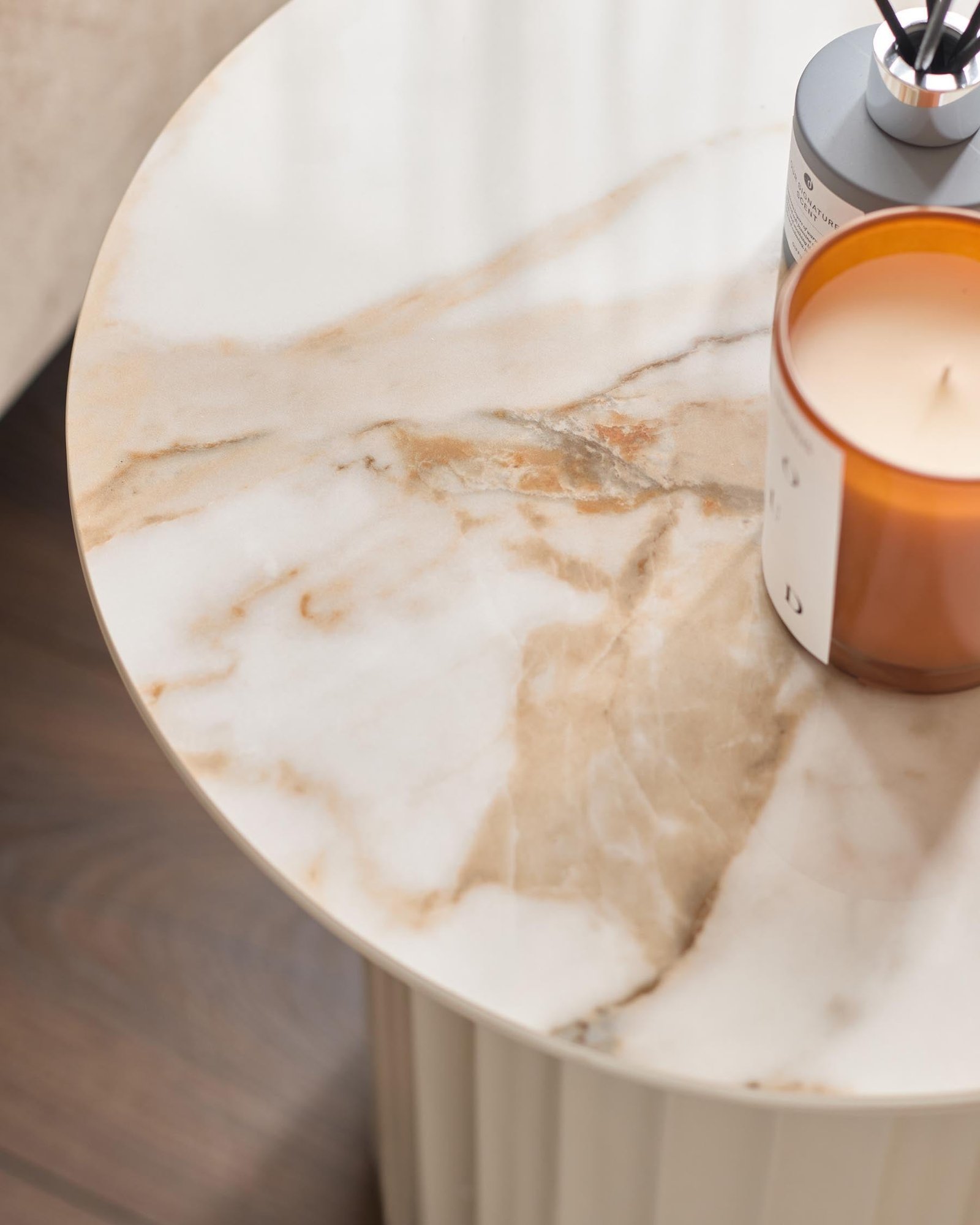 Austin natural ceramic side table – Dusk England Back