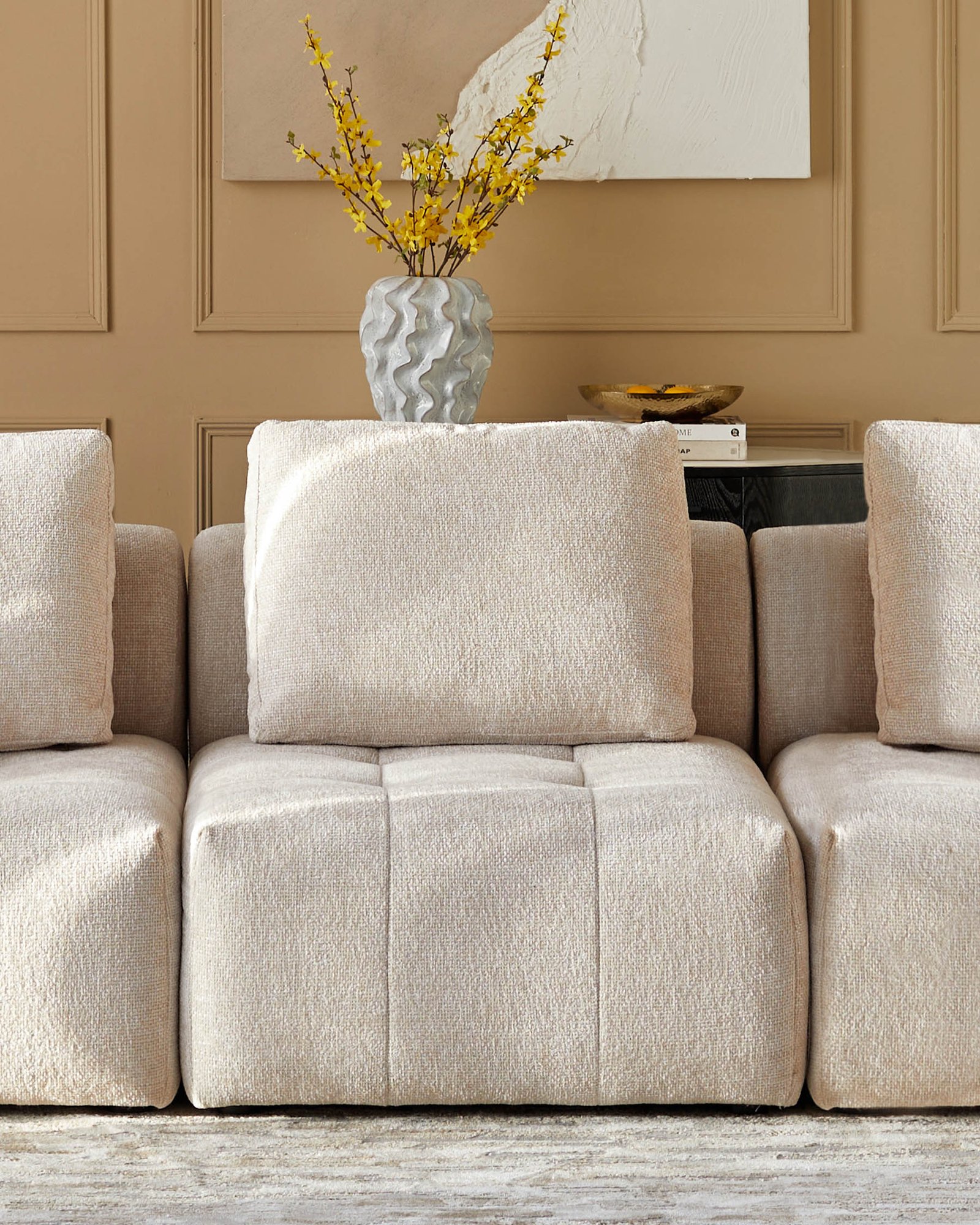 Dusk England Lillian natural weave single sofa module Side