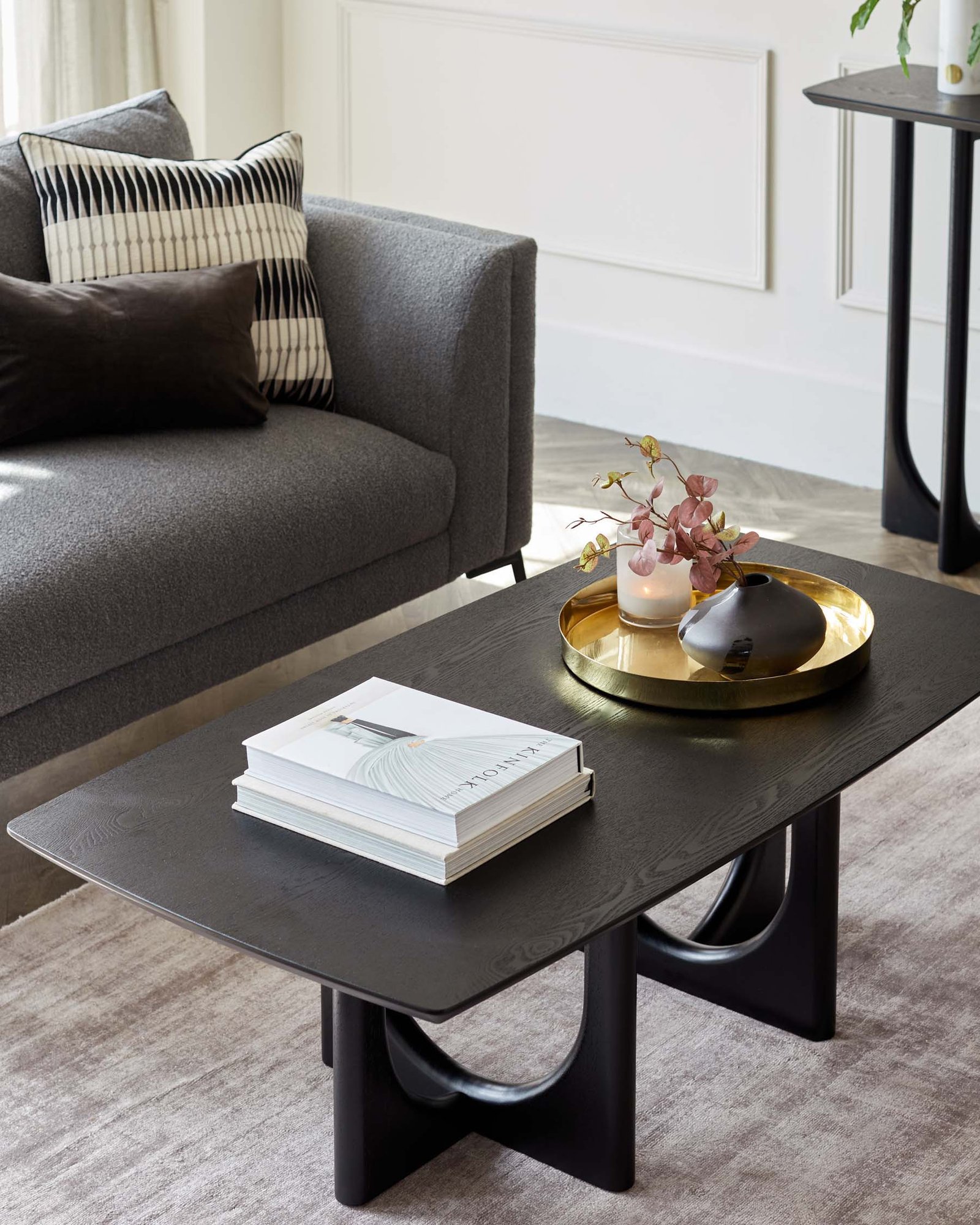 Dusk England Orlan Coffee Table Black Ash Back