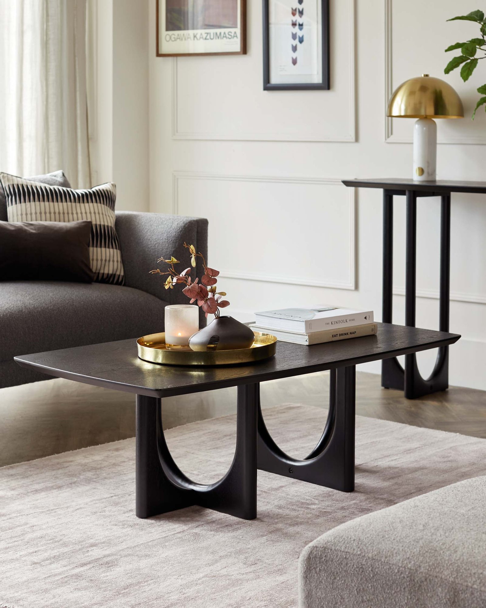 Dusk England Orlan Coffee Table Black Ash Front