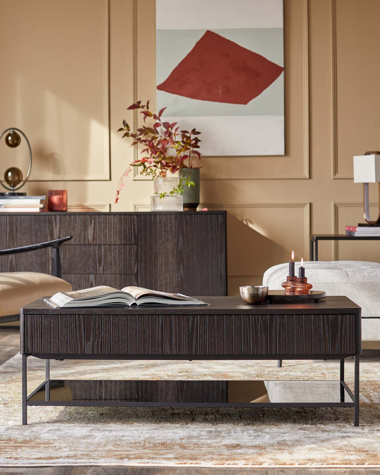 Dusk England Toronto Dark Ash Coffee Table Back