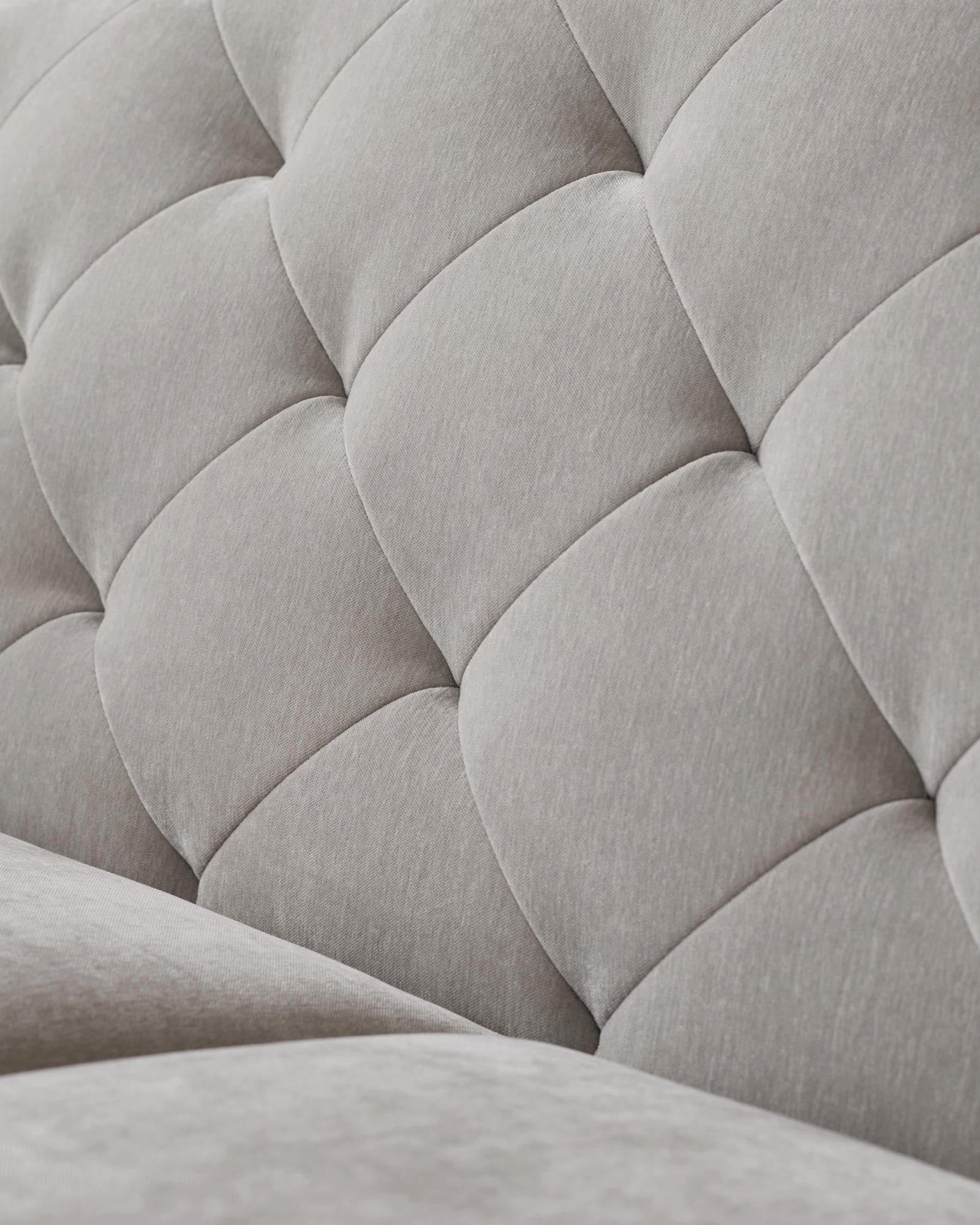 Dusk Luxe Light Grey Fabric Armchair Side