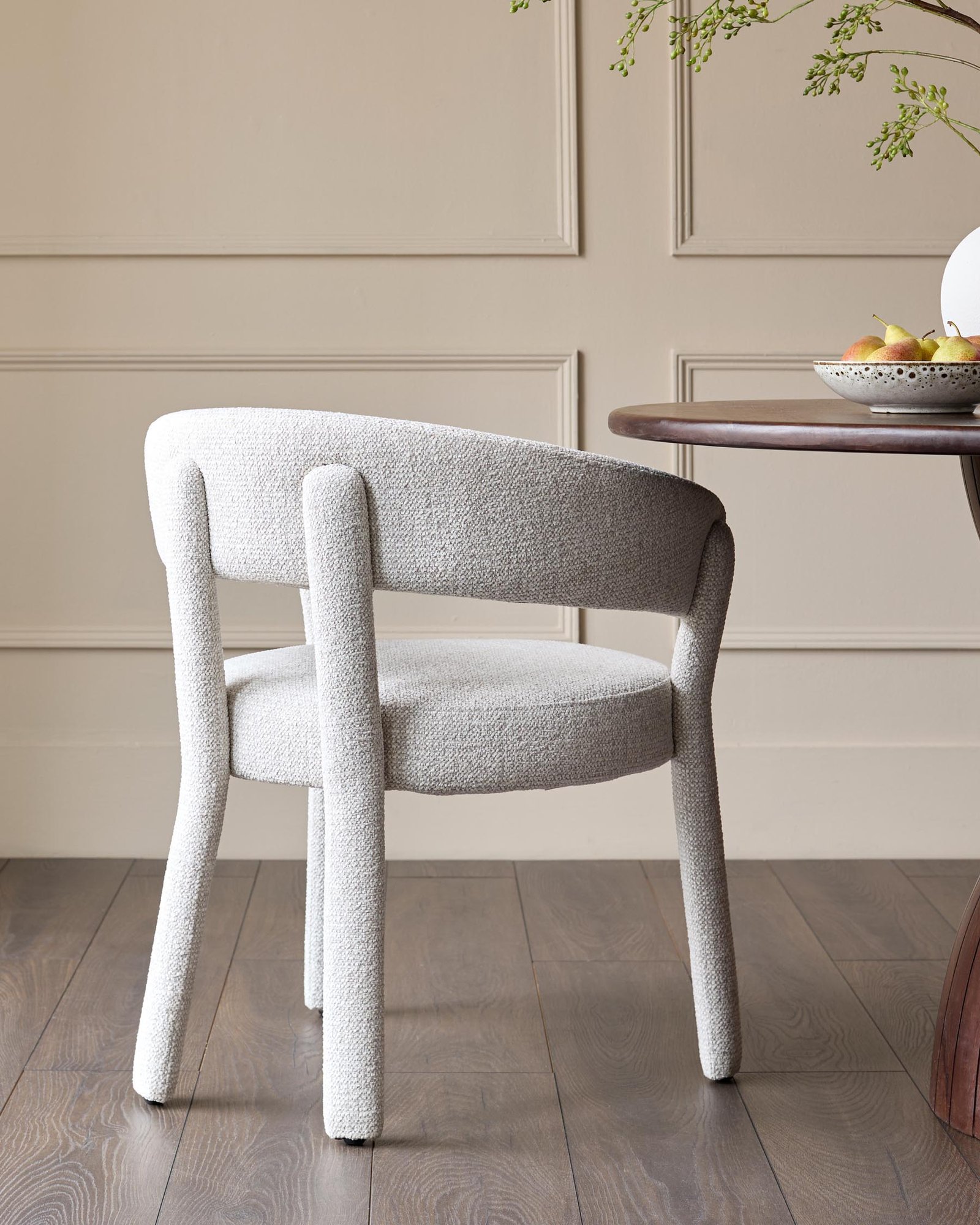 Dusk Scotland Anya natural fabric dining chair Side