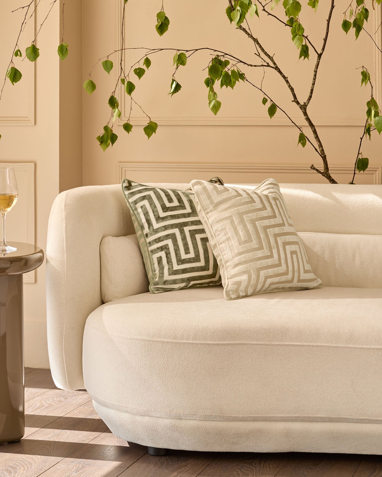 Dusk Scotland Imani ivory medium cushion Back