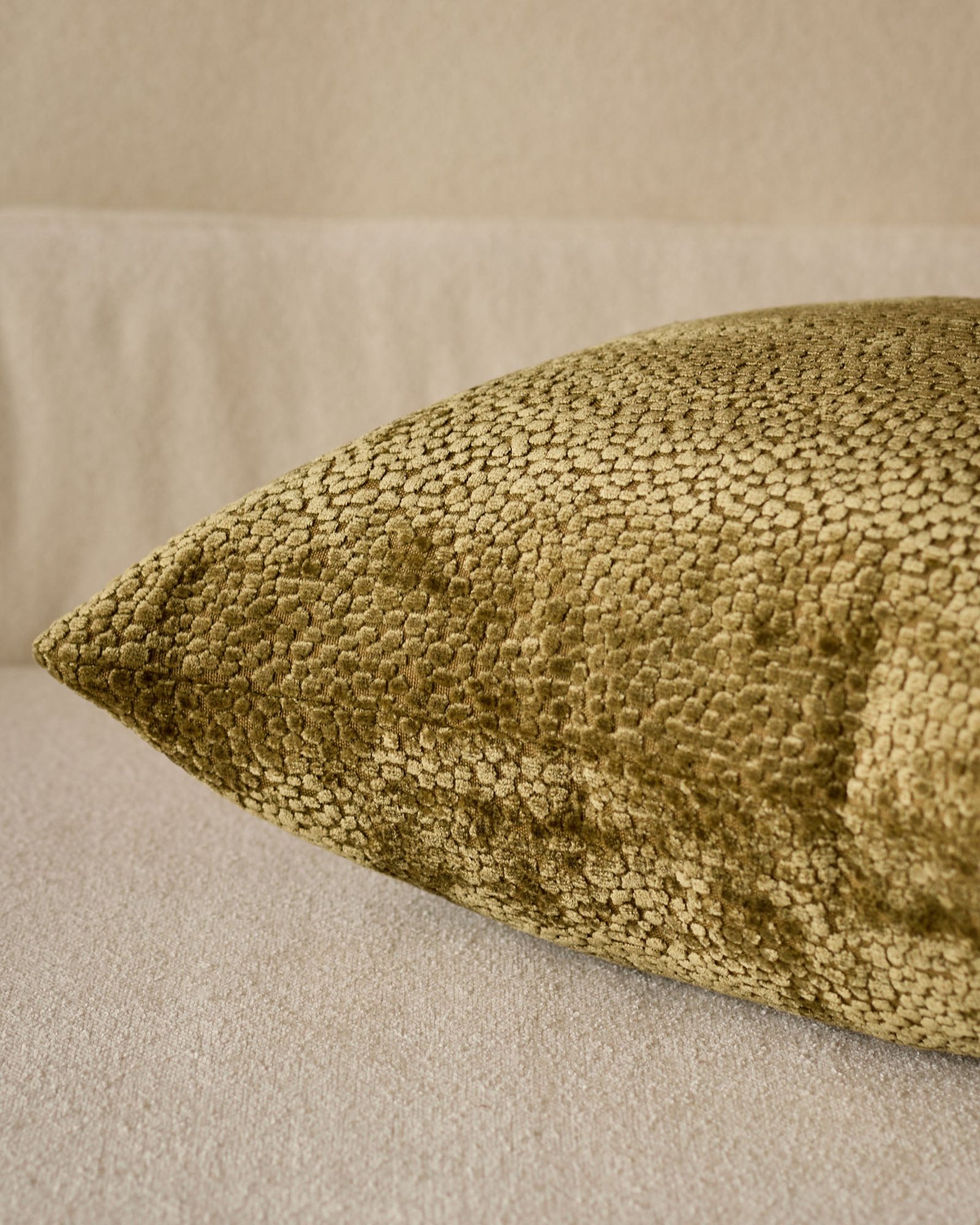 Harlene olive green medium cushion – Dusk Side