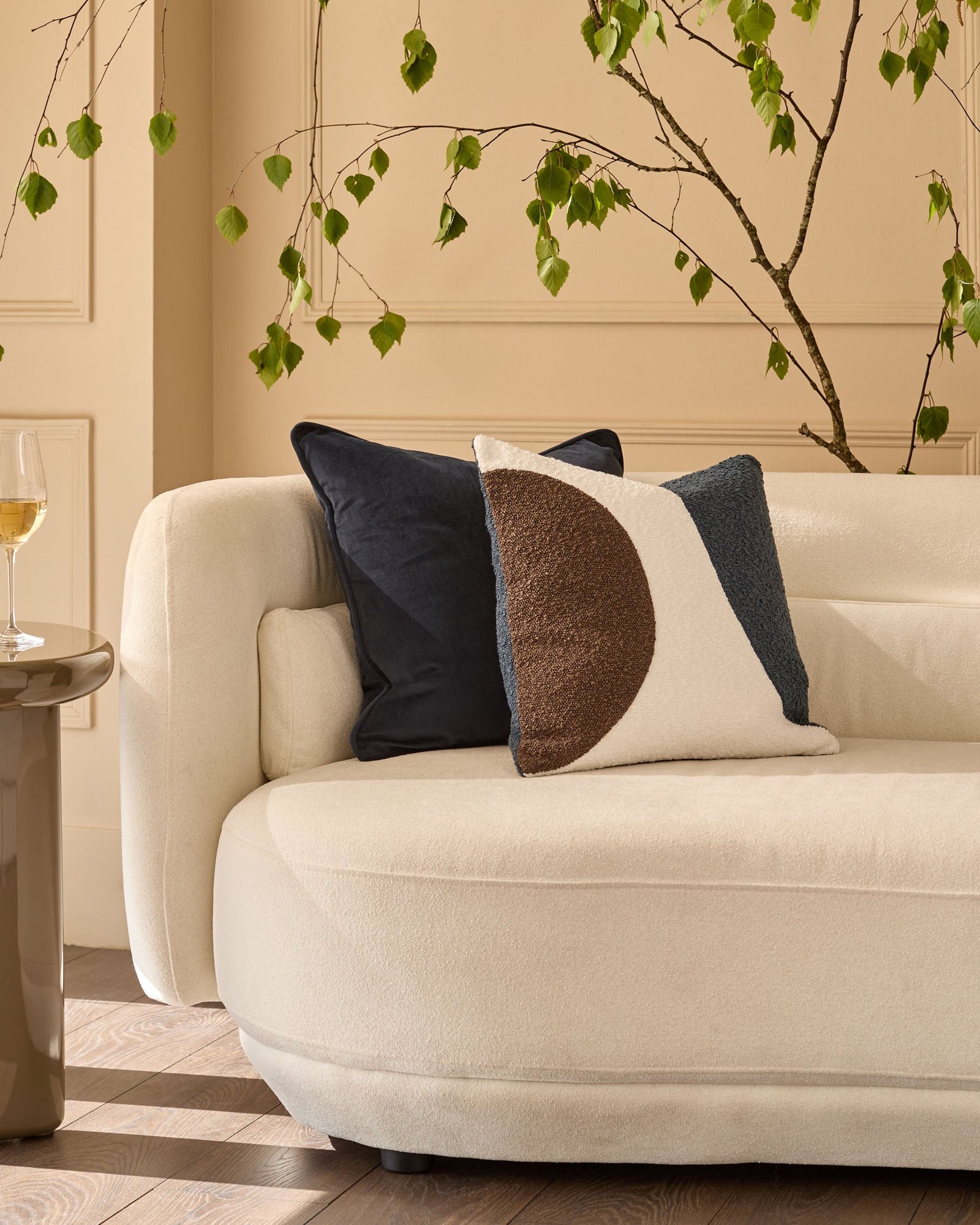 Luca navy large cushion – Dusk Scotland Back