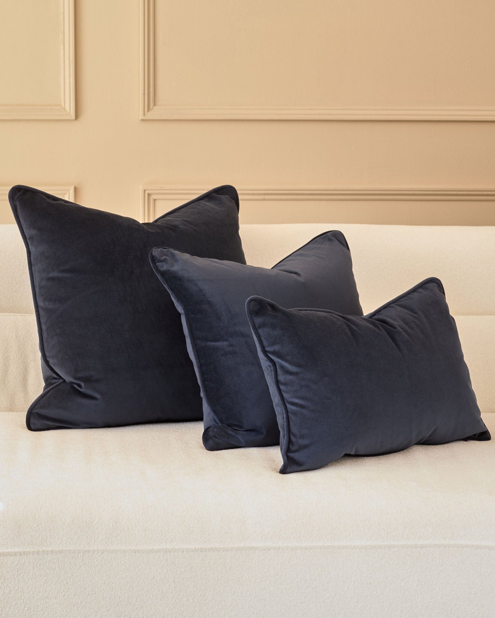 Luca navy large cushion – Dusk Scotland Side