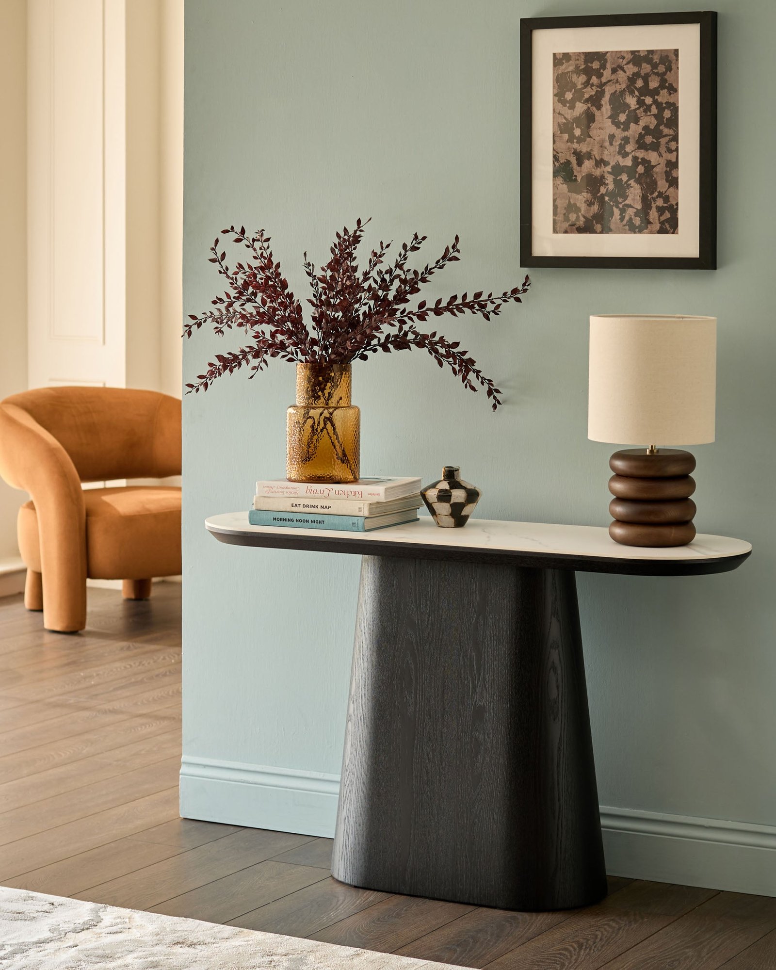 Manhattan white Dusk Scotland ceramic console table Front