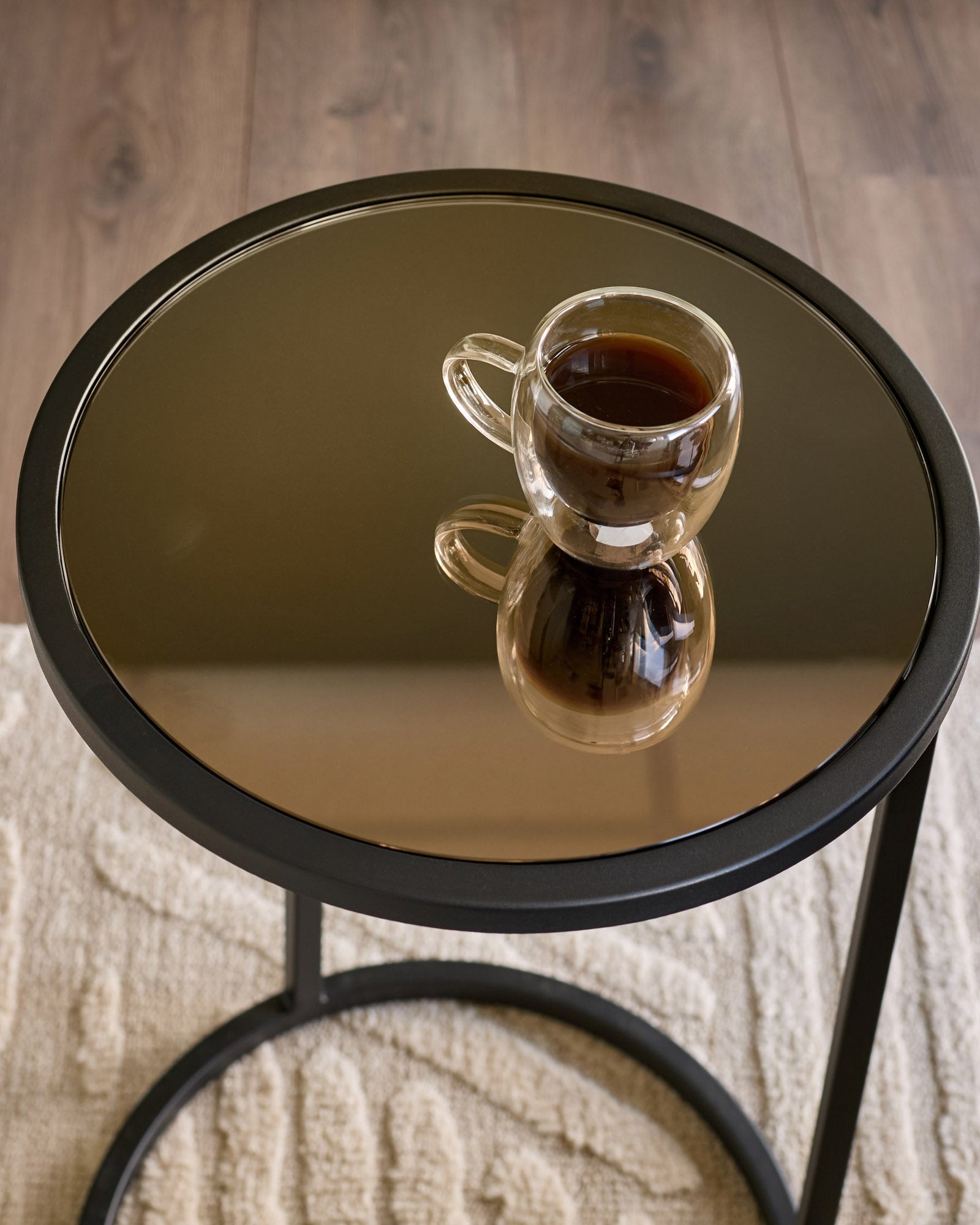 Thea bronze mirror tray side table – Dusk England Side