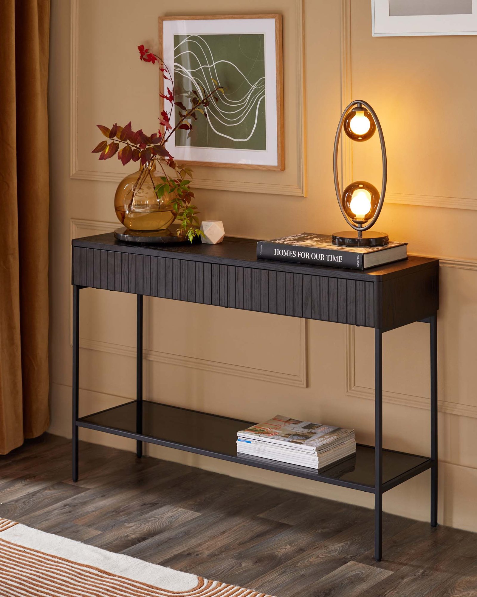 Toronto Dark Ash Console Table – Dusk Scotland Back