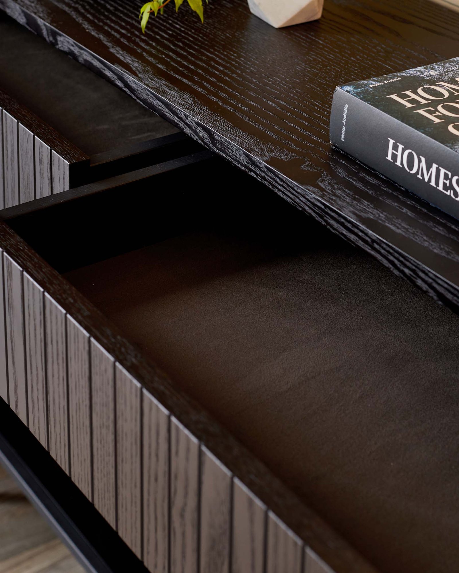 Toronto Dark Ash Console Table – Dusk Scotland Side
