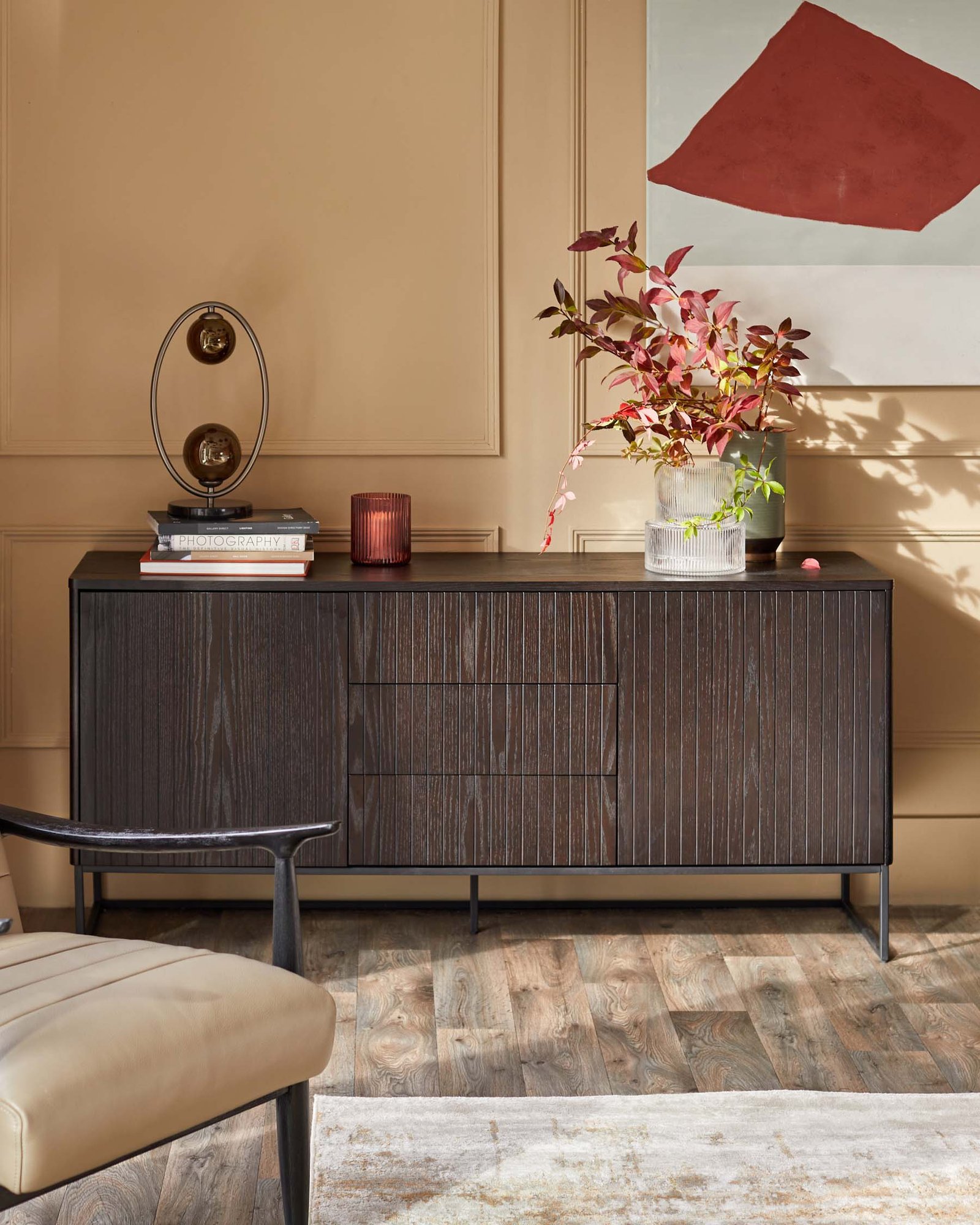 Toronto Dark Ash Sideboard – Dusk Side