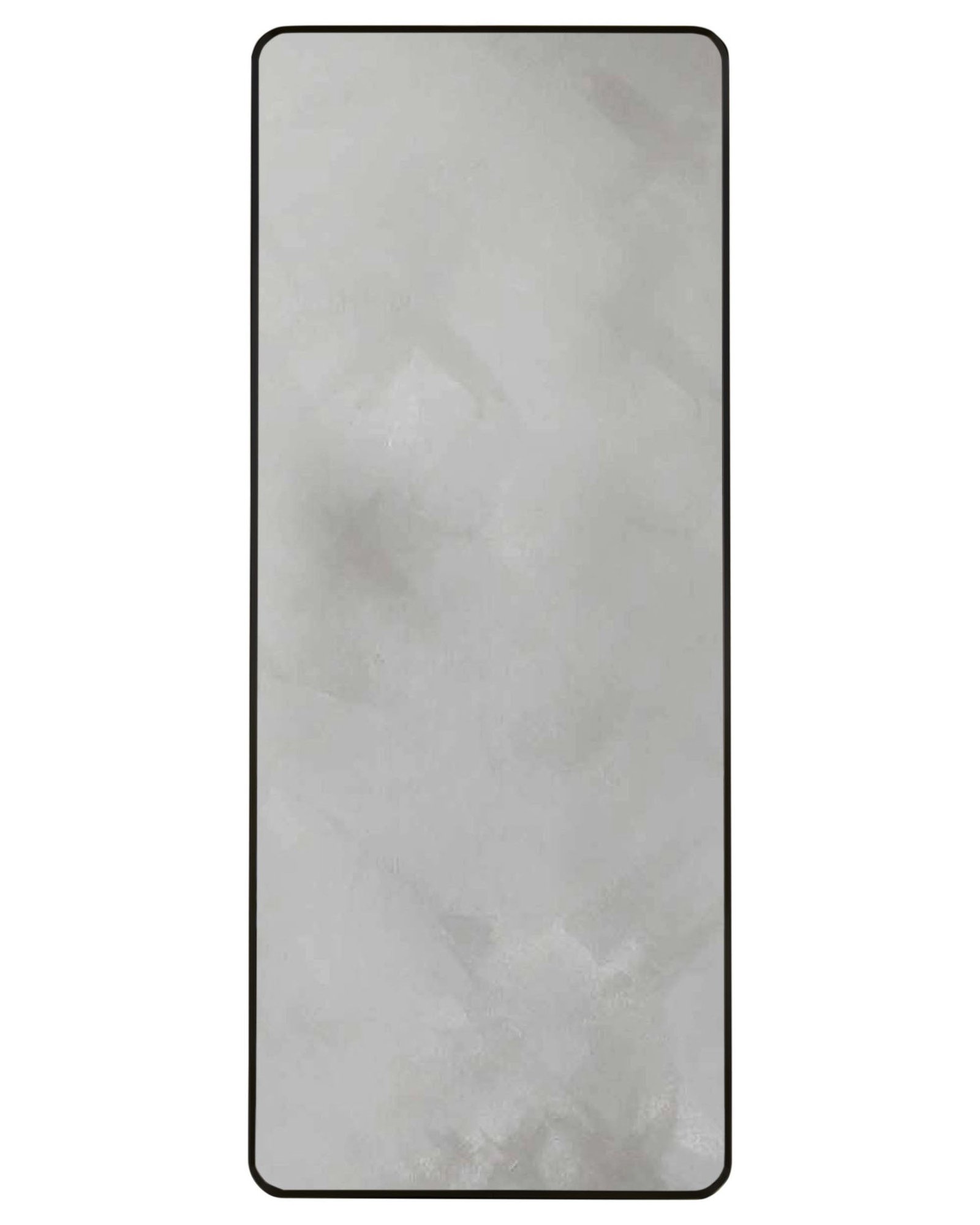 Yannis black rectangular full length leaner mirror – Dusk Scotland Side